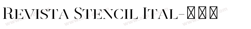 Revista Stencil Ital字体转换